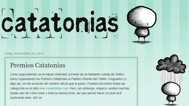 Post de la primera edición de los #PremiosCatatonias 2011